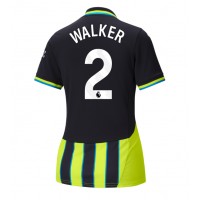 Camisa de time de futebol Manchester City Kyle Walker #2 Replicas 2º Equipamento Feminina 2024-25 Manga Curta